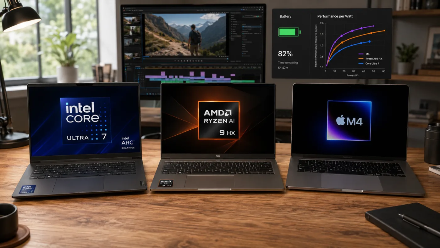 Laptop Buying Guide 2026: Intel Core Ultra vs AMD Ryzen vs Apple M-Series